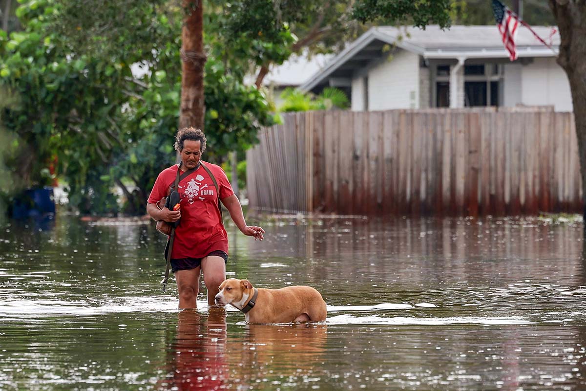 Hurricane Helene floodings in St. Petersburg, Fla. 9-27-2024