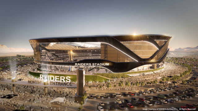 Raiders Las Vegas stadium mockup