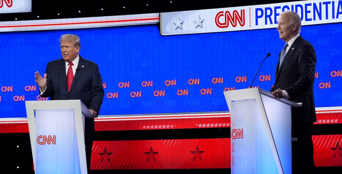 Debate stage from the right, 6-27-2024