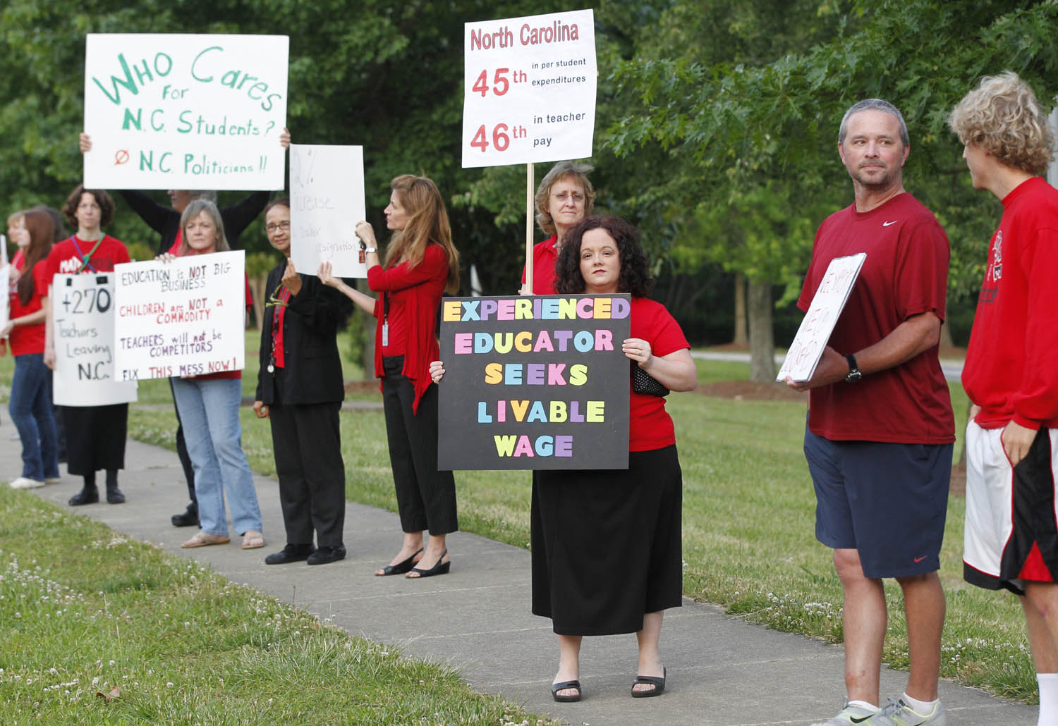 NC teacher pay protest