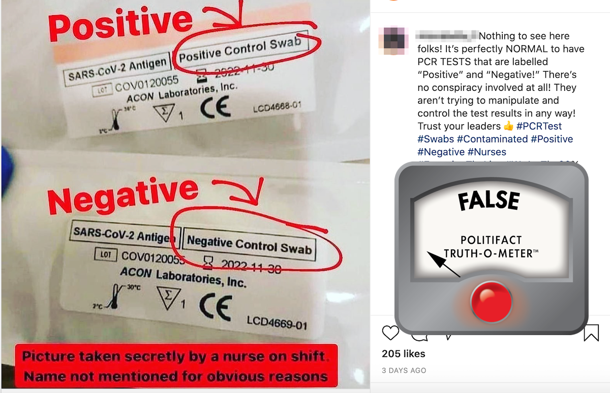 swabs label screenshot