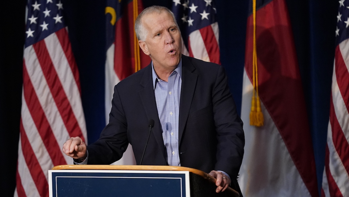 Sen. Thom Tillis, R-N.C., in Winston-Salem, N.C., 11-8-2022