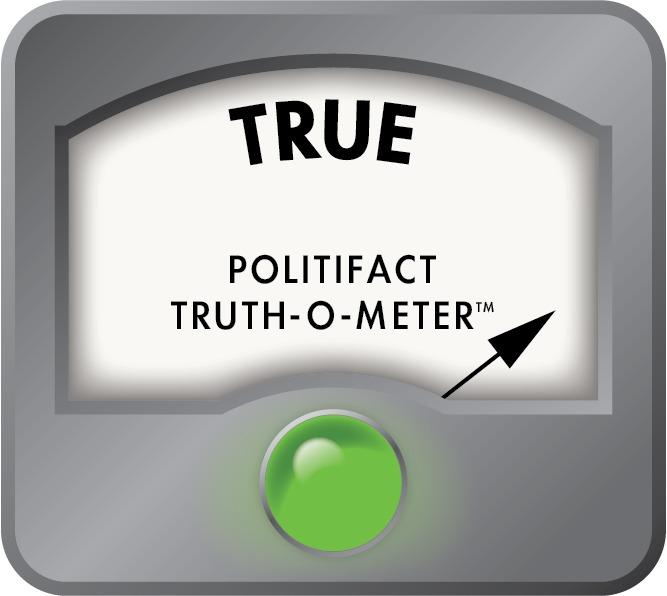 True rating PolitiFact