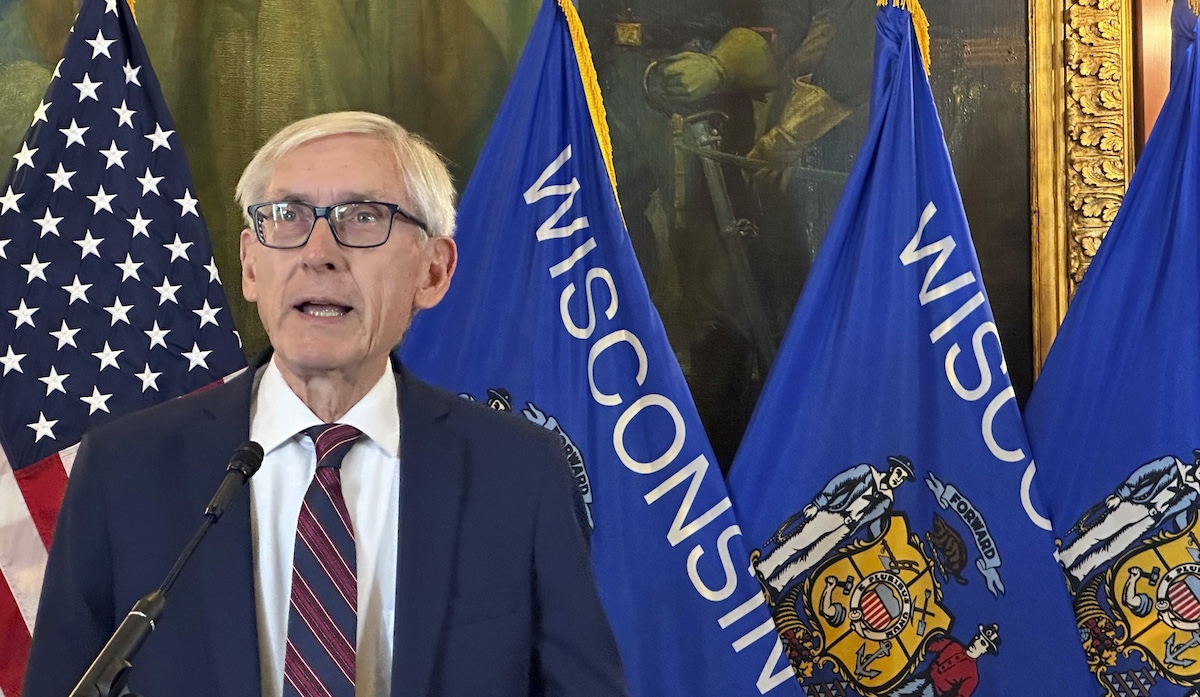 Wisconsin Gov. Tony Evers speaks in Madison, Wis., 1-3-2025