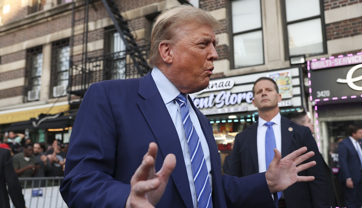 Donald Trump at New York City bodega, 4-16-2024