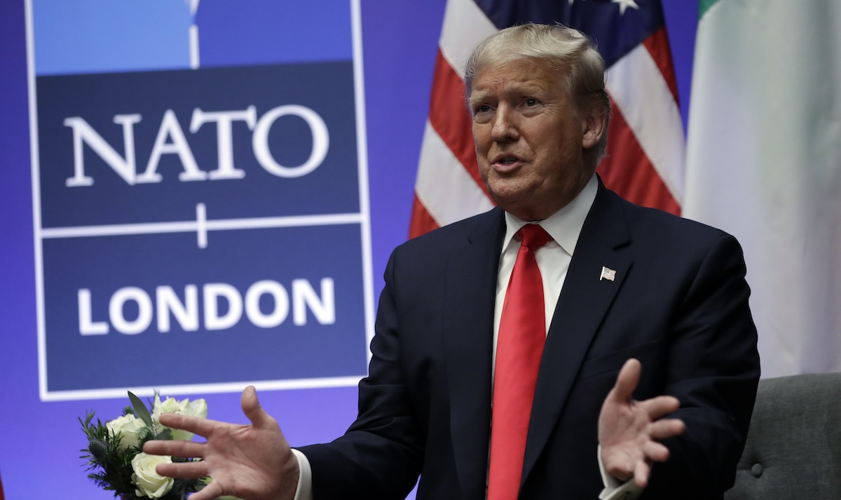 Donald Trump, NATO summit, Watford, England, 12-4-2019