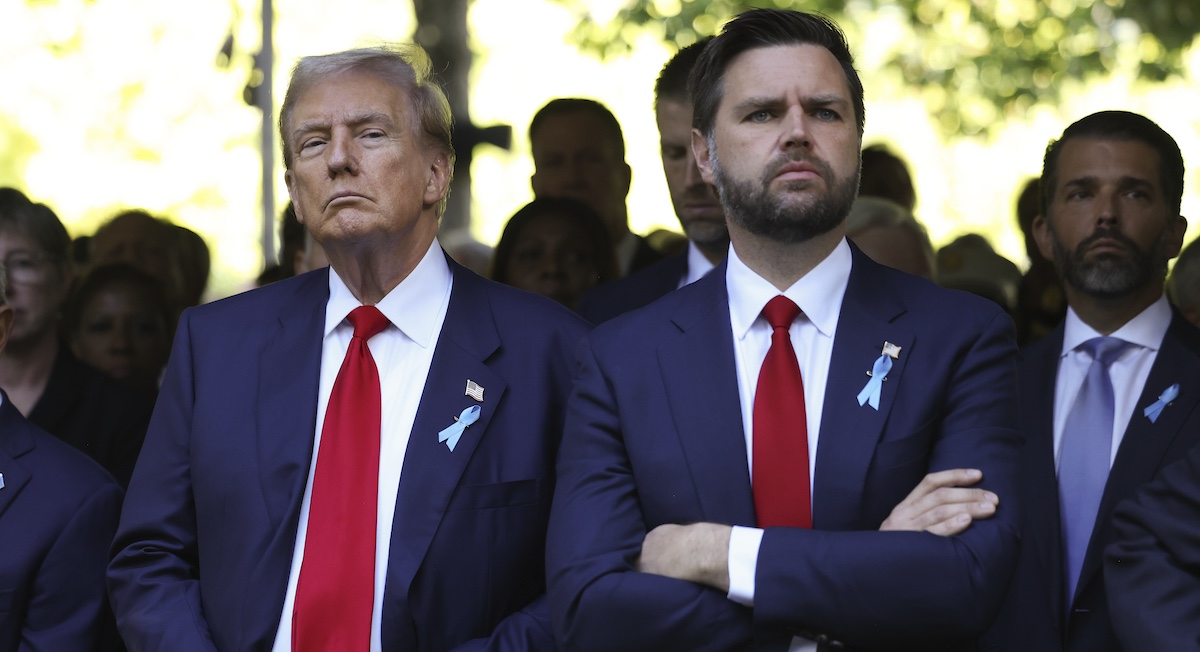 Donald Trump and J.D. Vance at the Republican National Convention in Milwaukee, 7-15-2024