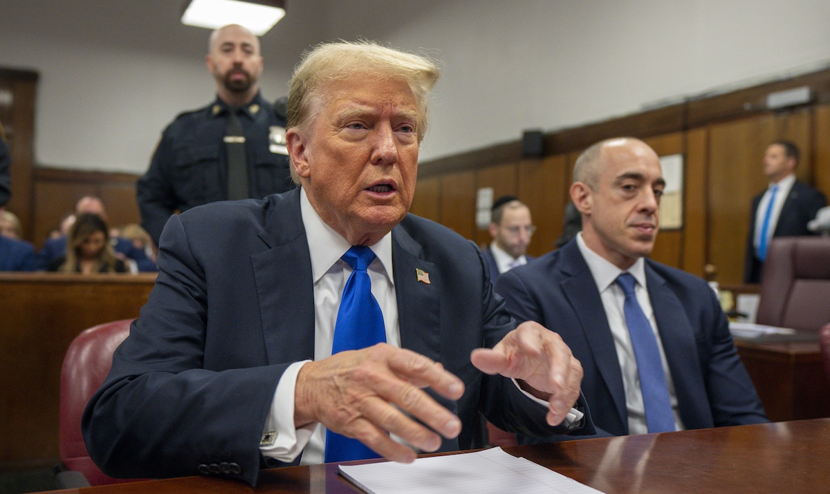 Donald Trump in Manhattan criminal court, 5-30-2024