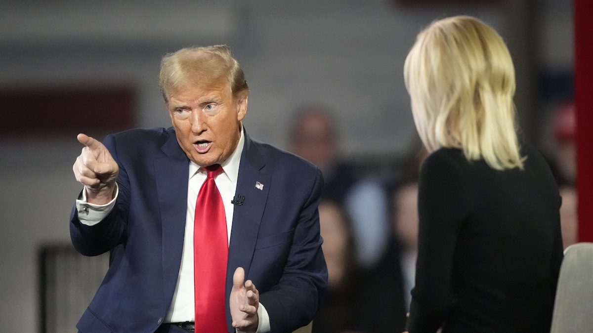 Donald Trump and Laura Ingraham in Greenville, S.C., 2-20-2024