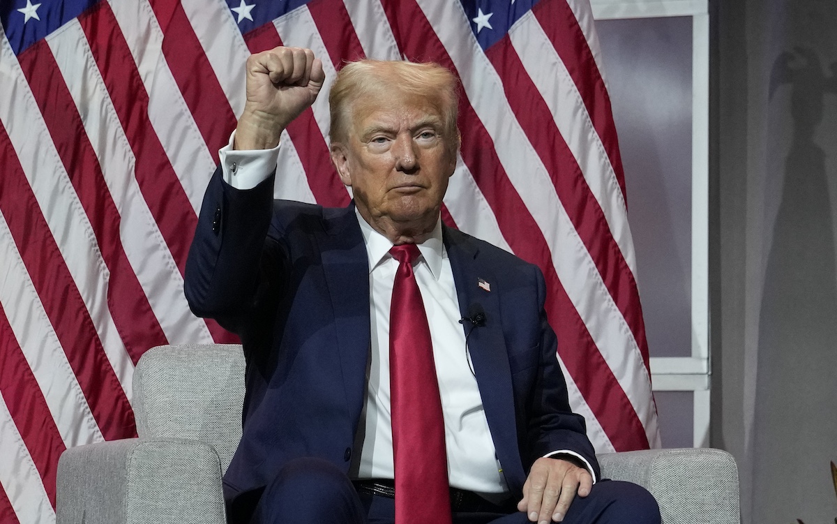 Donald Trump en la convención de la NABJ en Chicago, 7-31-2024