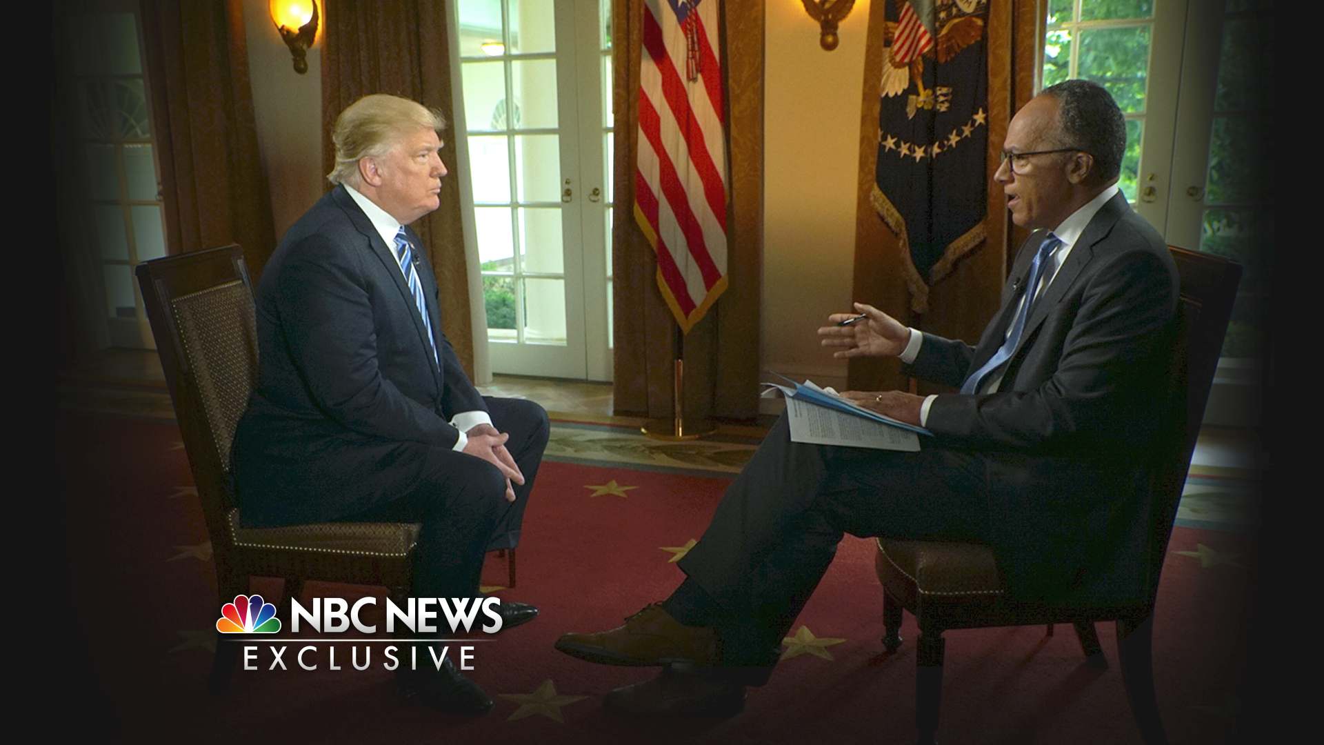trump nbc holt photo