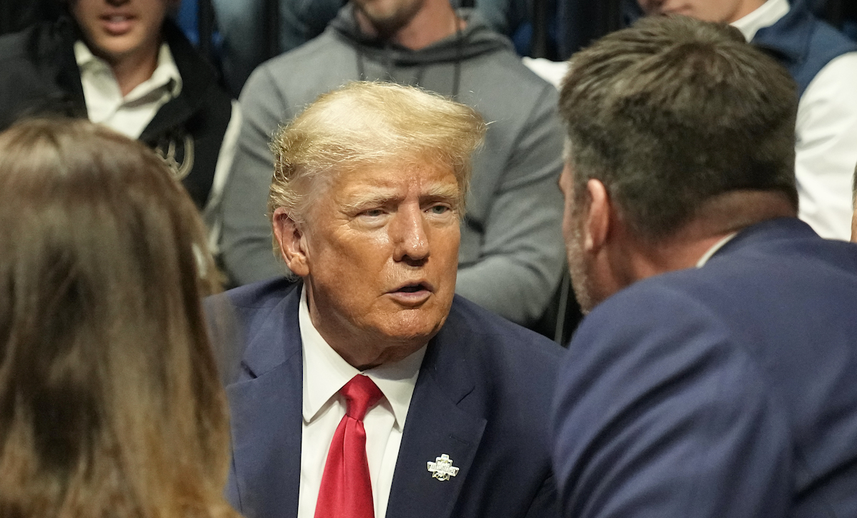 Donald Trump at NCAA Wrestling Championships.