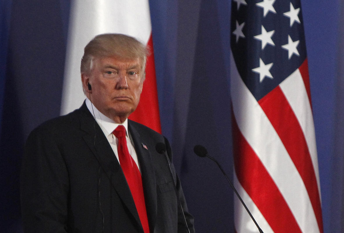 Trump poland AP photo