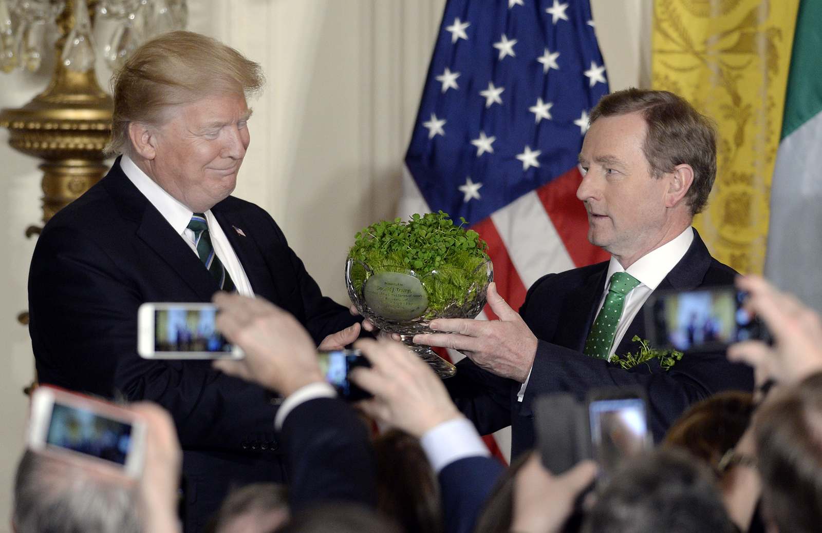 Trump shamrocks