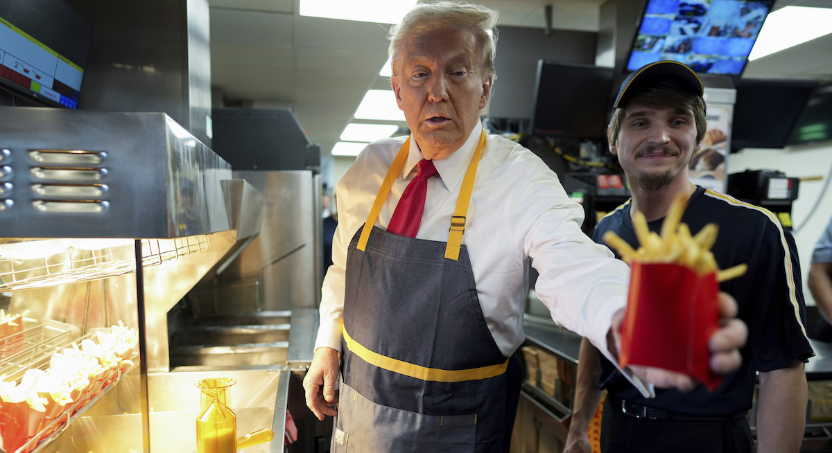 Donald Trump at McDonald's in Feasterville-Trevose, Pa. 10-20-2024