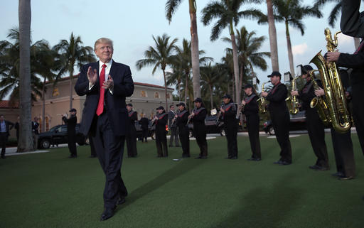 Trump at golf course in WPB in 2017