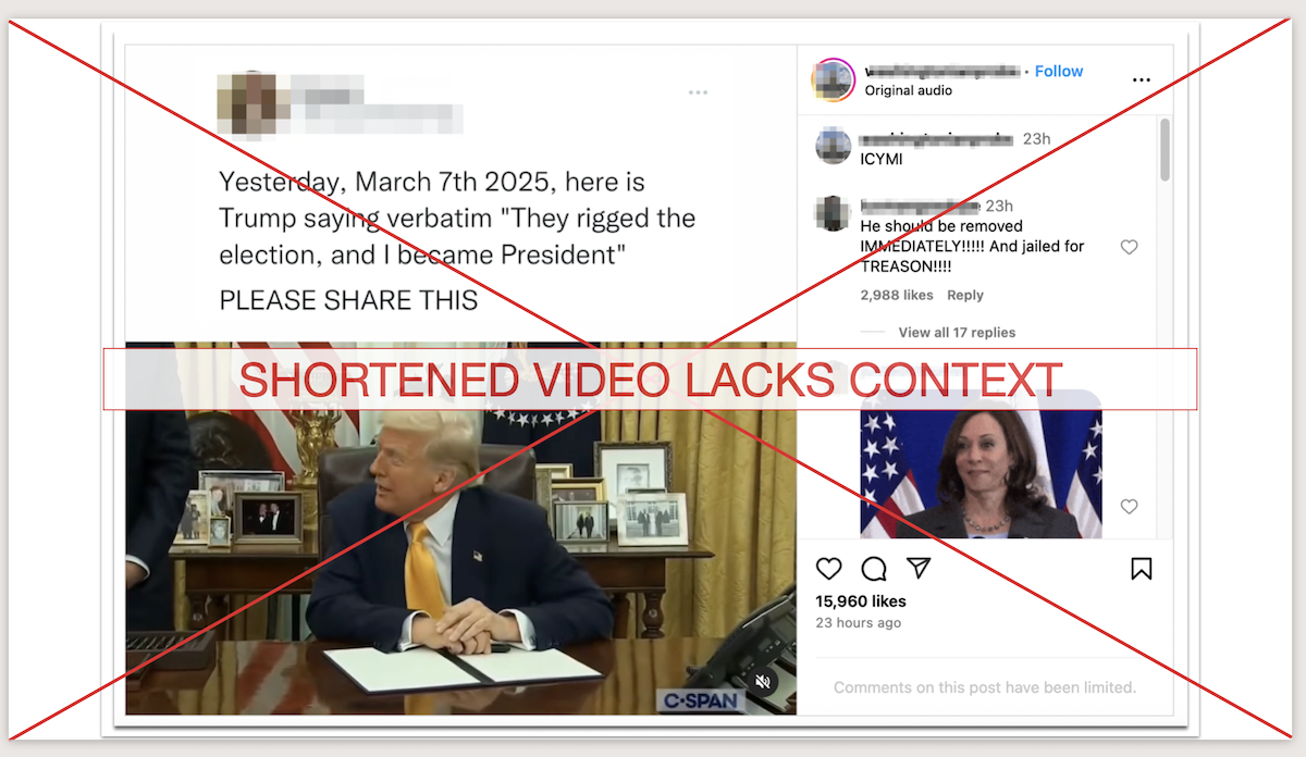 Trump rigged video screenshot