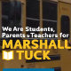 Students, Parents and Teachers supporting Marshall Tuck Photo