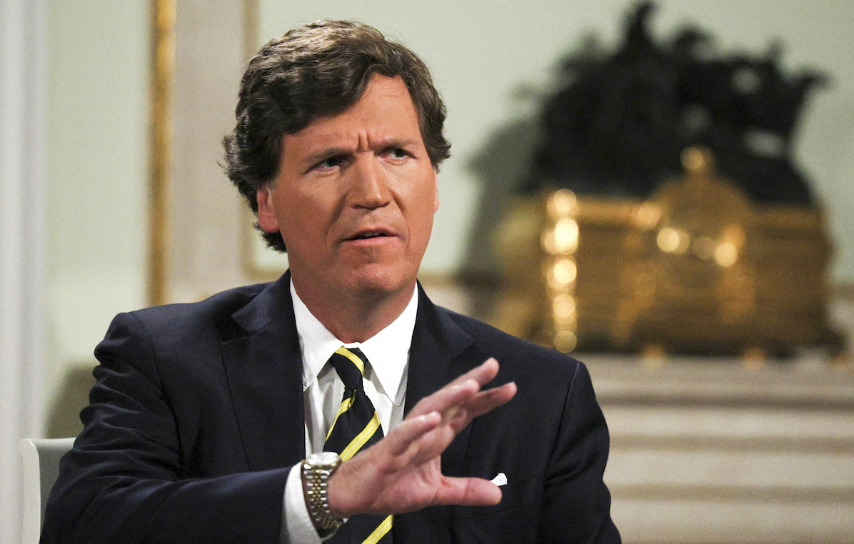 Tucker Carlson during interview with Putin, 2-6-2024