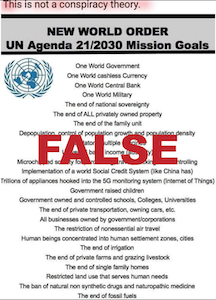 U.N. 21/2030 Agenda Screenshot