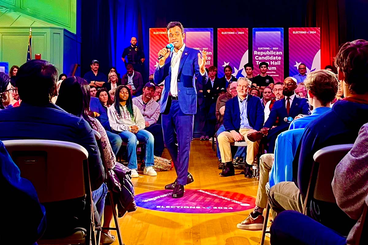 Vivek Ramaswamy town hall in Exeter, N.H., 10-14-2023