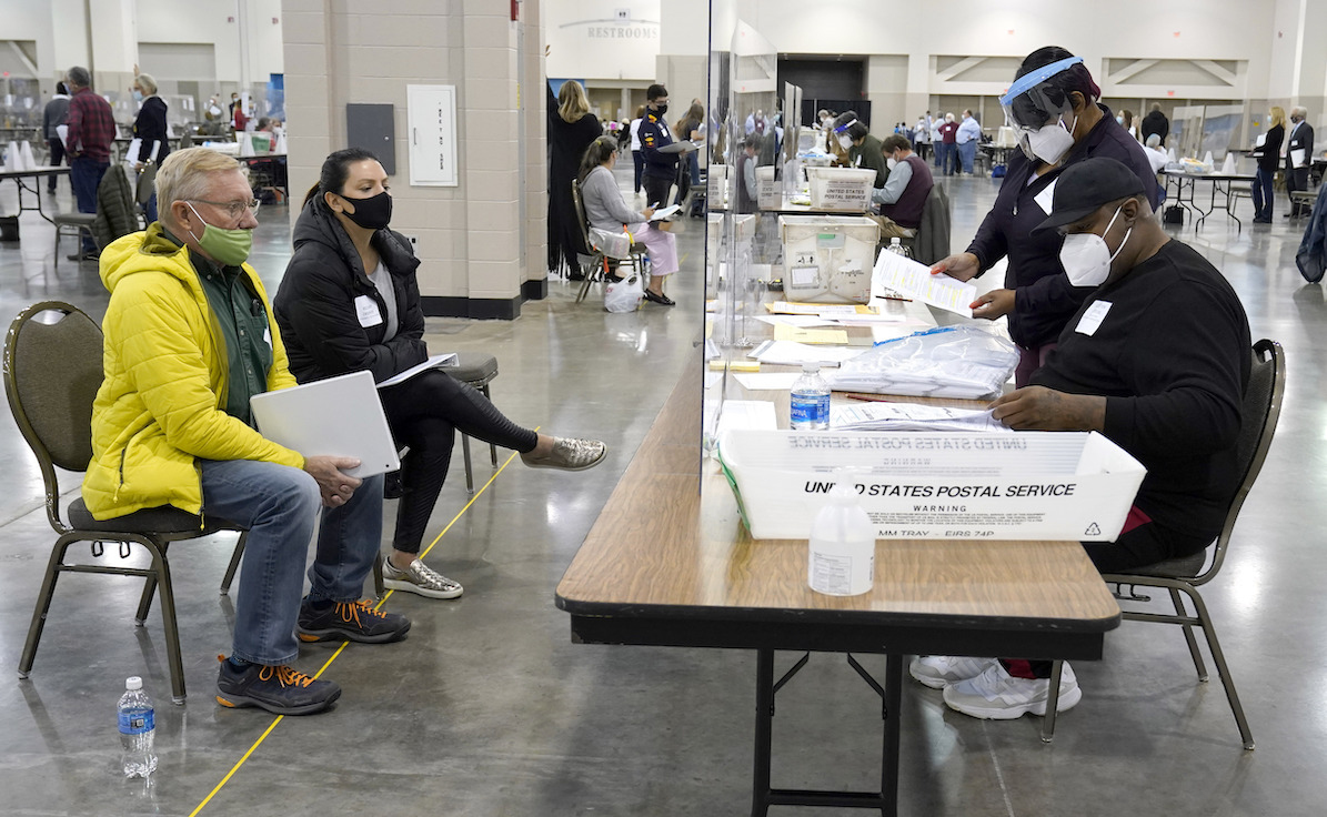 Hand recount in Milwaukee, 11-20-2020