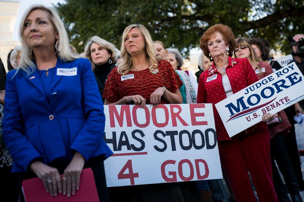 Women for Moore rally