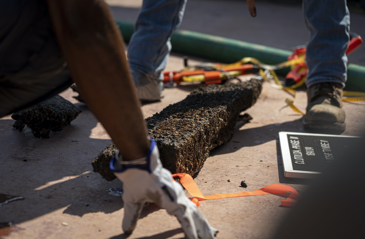 Team of researchers pull up piece of the Clotilda