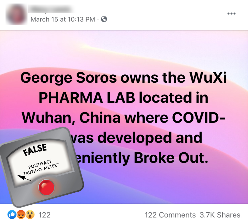 Wuhan Soros hoax