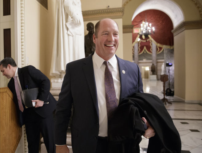 US Rep. Ted Yoho smiling in the house