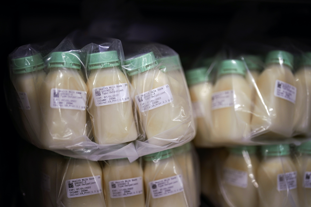 Batches of donor breast milk