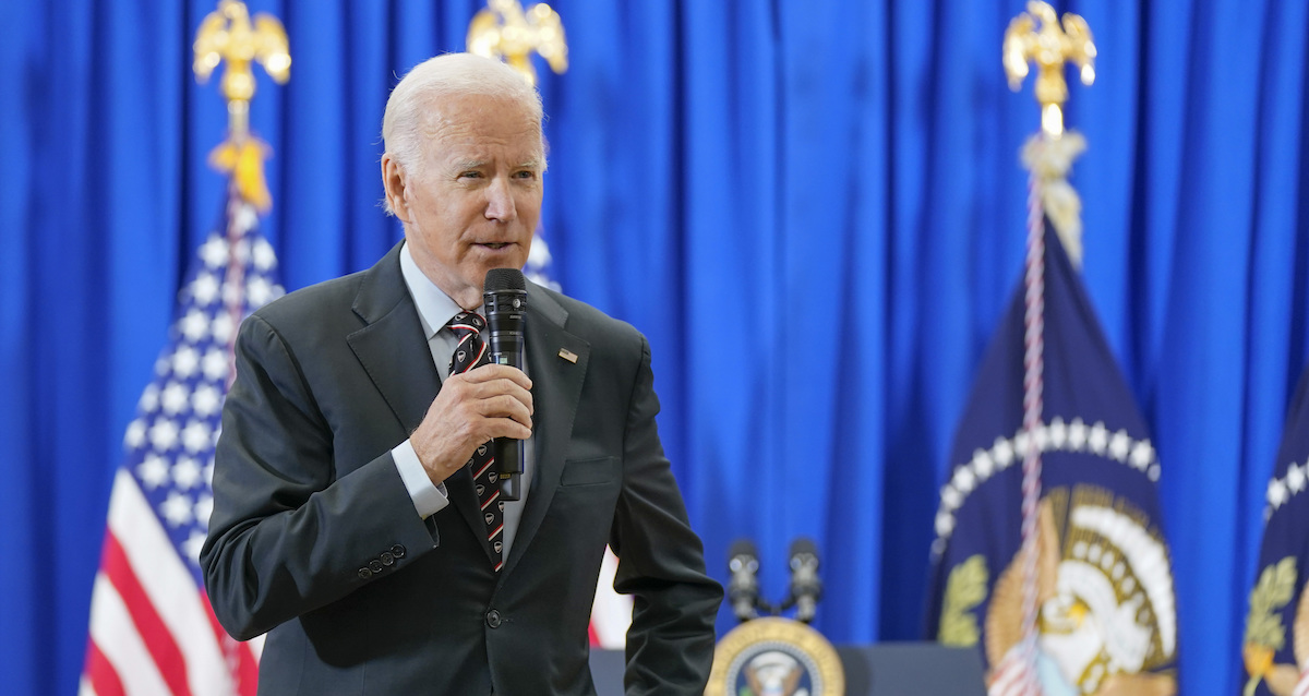 Biden speaks at town hall for U.S. veterans on Dec. 16, 2022