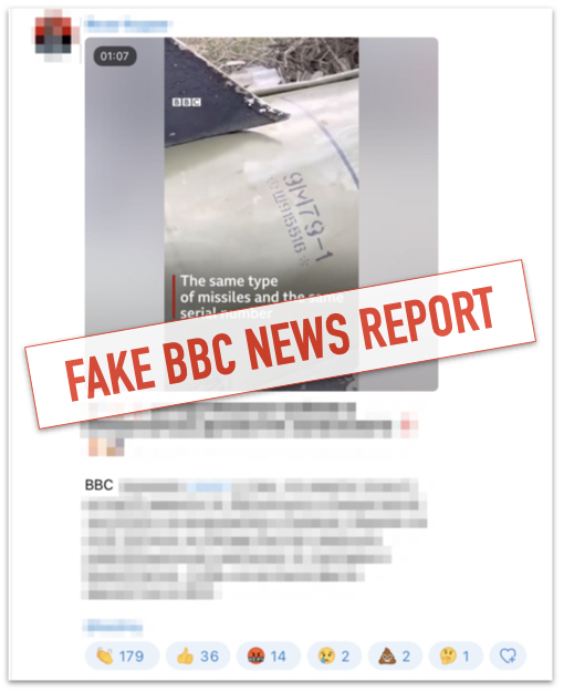 Fake BBC report on Kramatorsk