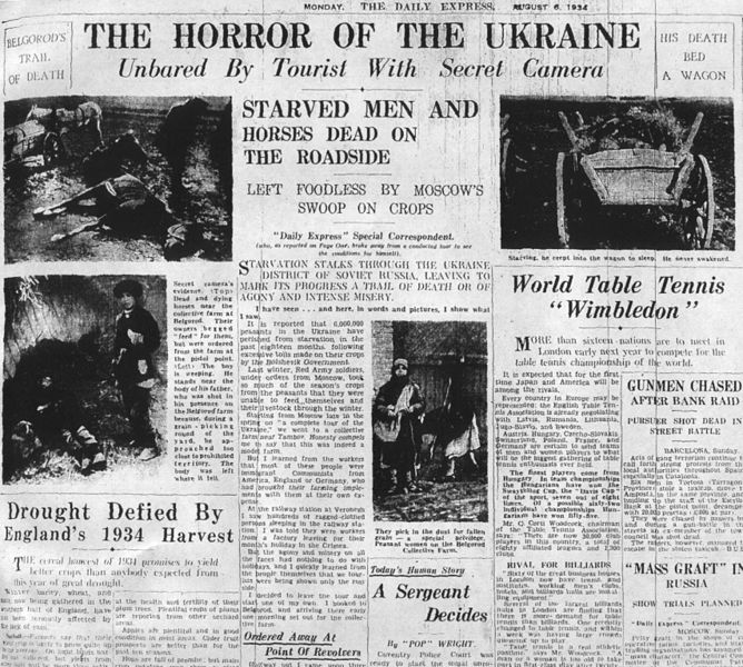 Holodomor newspaper