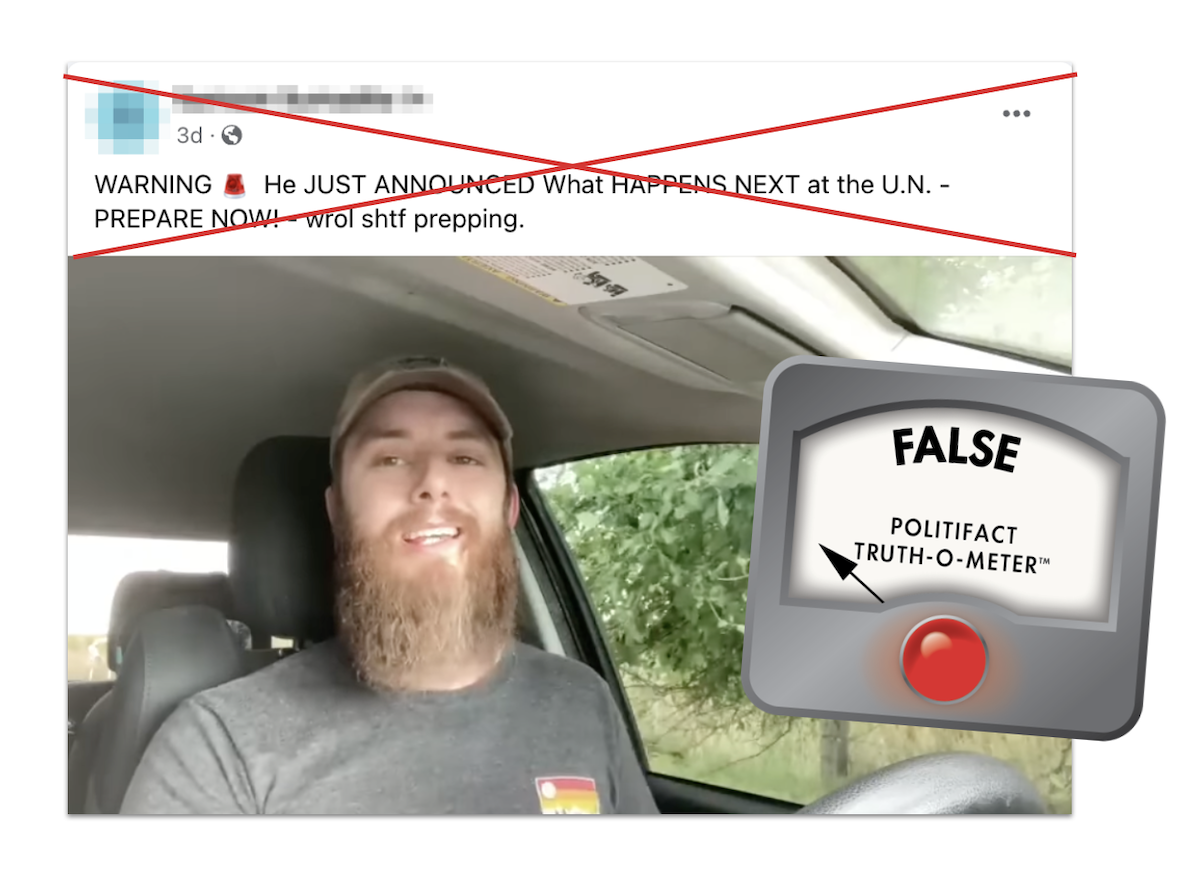 Humphrey false claim on Biden and UN Secretary-General