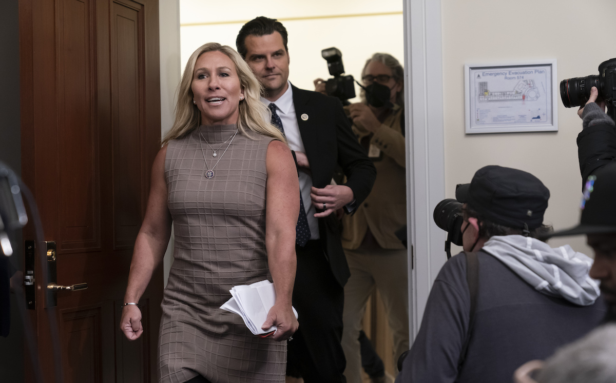 MTG and Matt Gaetz Jan 6 anniversary press conference