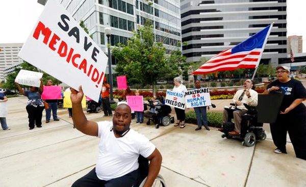 Medicaid protest