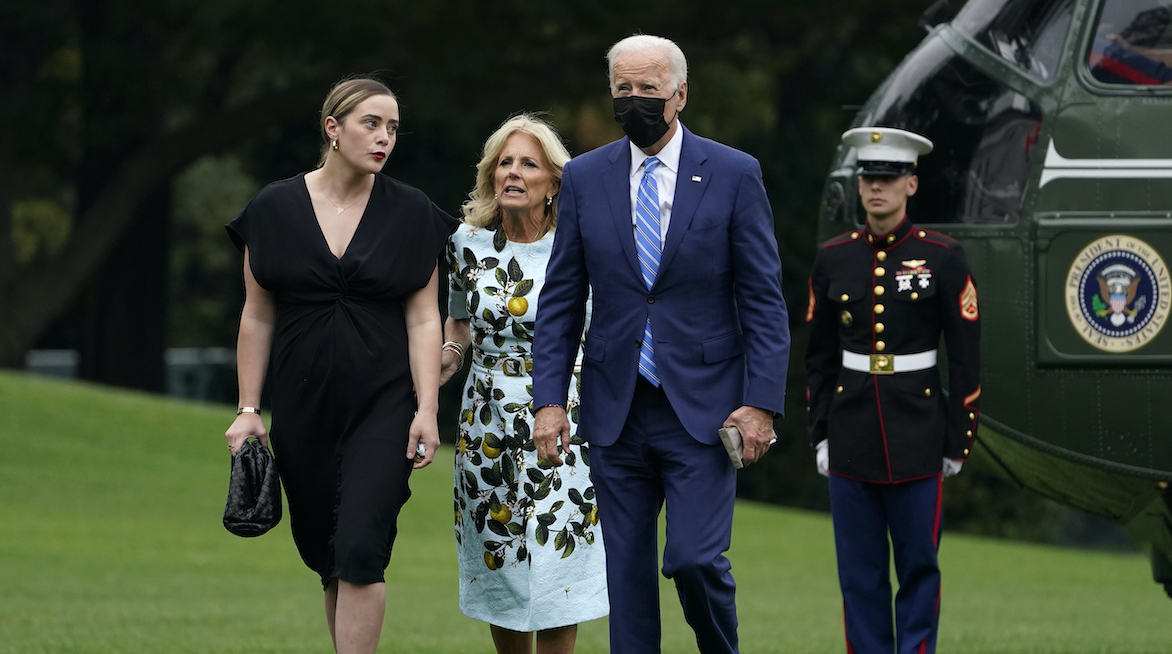 Naomi Biden with Jill and Joe Biden 2021