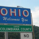 Ohio state line sign