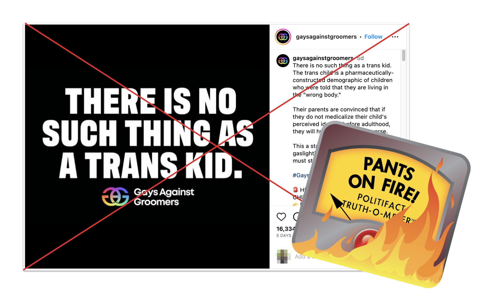 There is no such thing as a trans kid POF graphic
