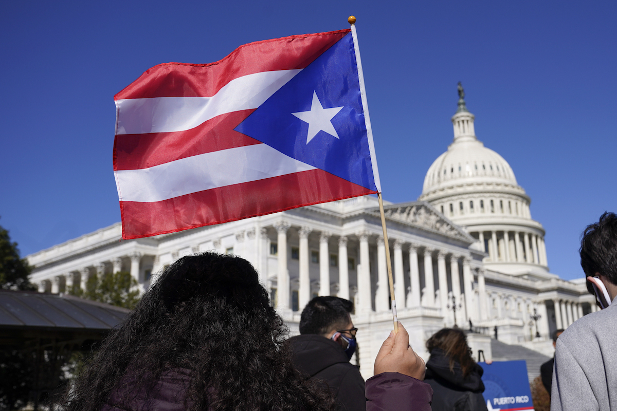 Bandera de Puerto Rico en el U.S. Capitol Hill
