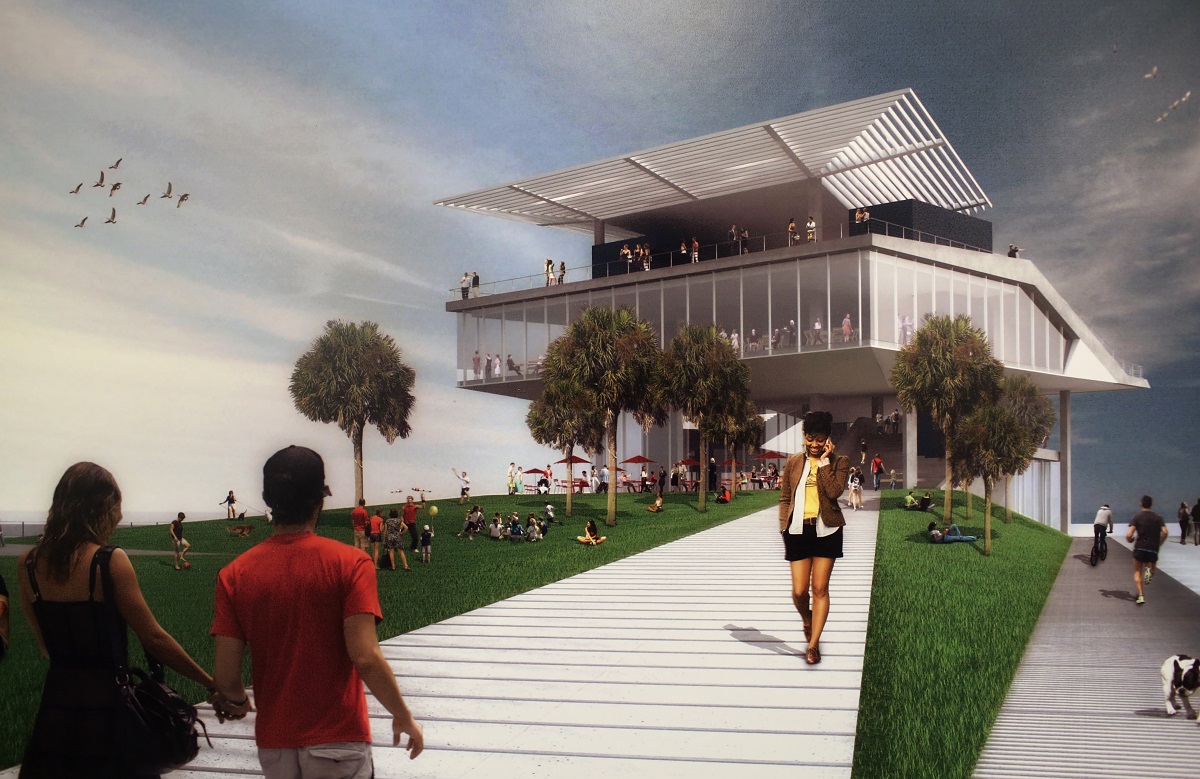 Artist rendering of the new st. pete pier