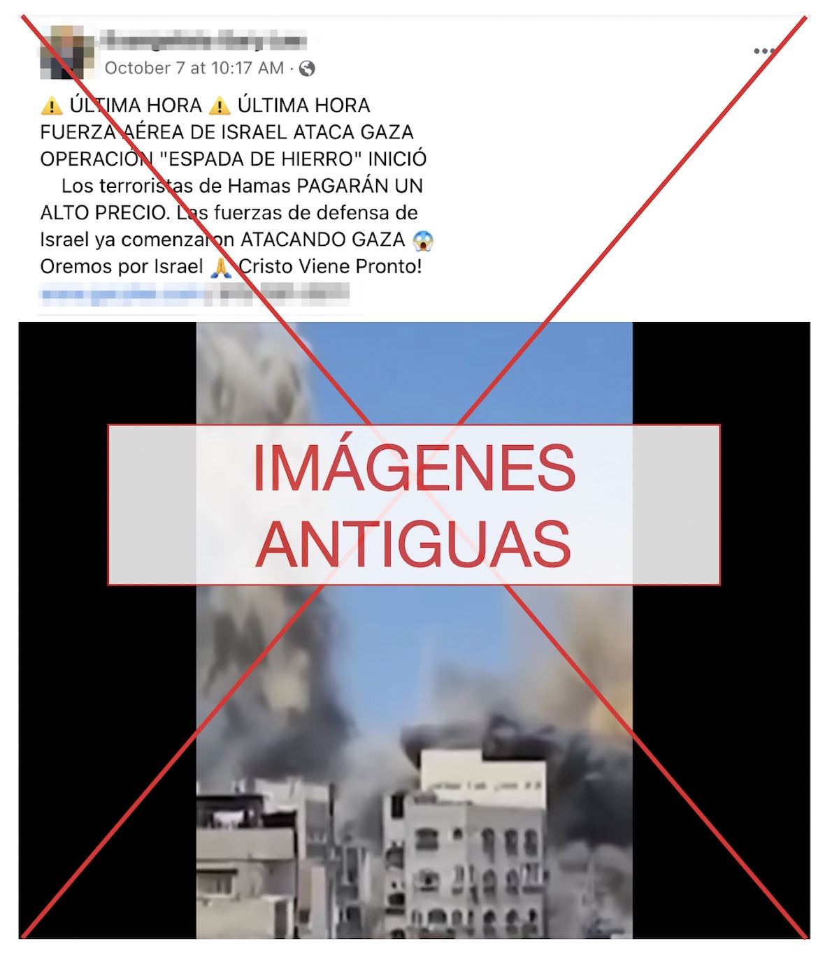 Video muestra c&oacute;mo la "Fuerza a&eacute;rea de Israel ataca Gaza" en mayo de 2023