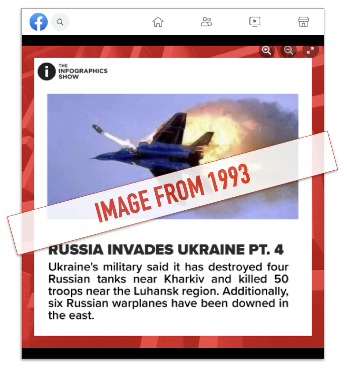 Russian warplane social post marked
