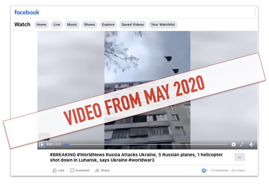 Russian plane rehearsal social post marked