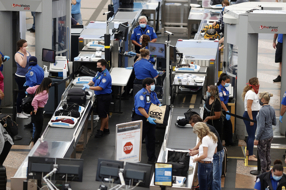 TSA airport checkpoint 2020