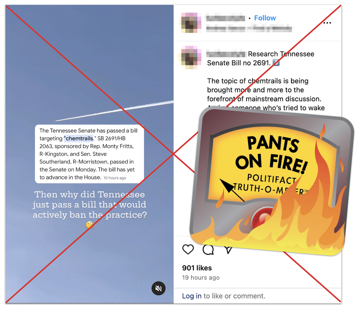 Tennessee chemtrail ban claim edited screenshot
