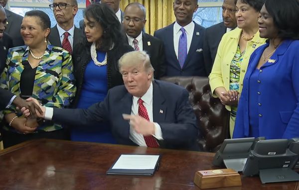 Trump HBCU Oval Office
