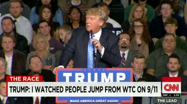 Trump says he watched people jump 9/11