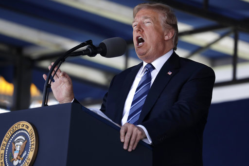 Trump Naval Academy graduation May 2018